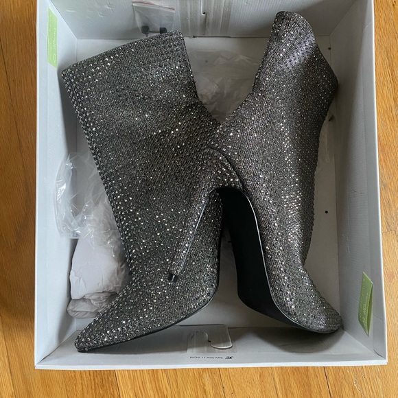 Steve Madden Rhinestone Heel Booties - Picture 6 of 7